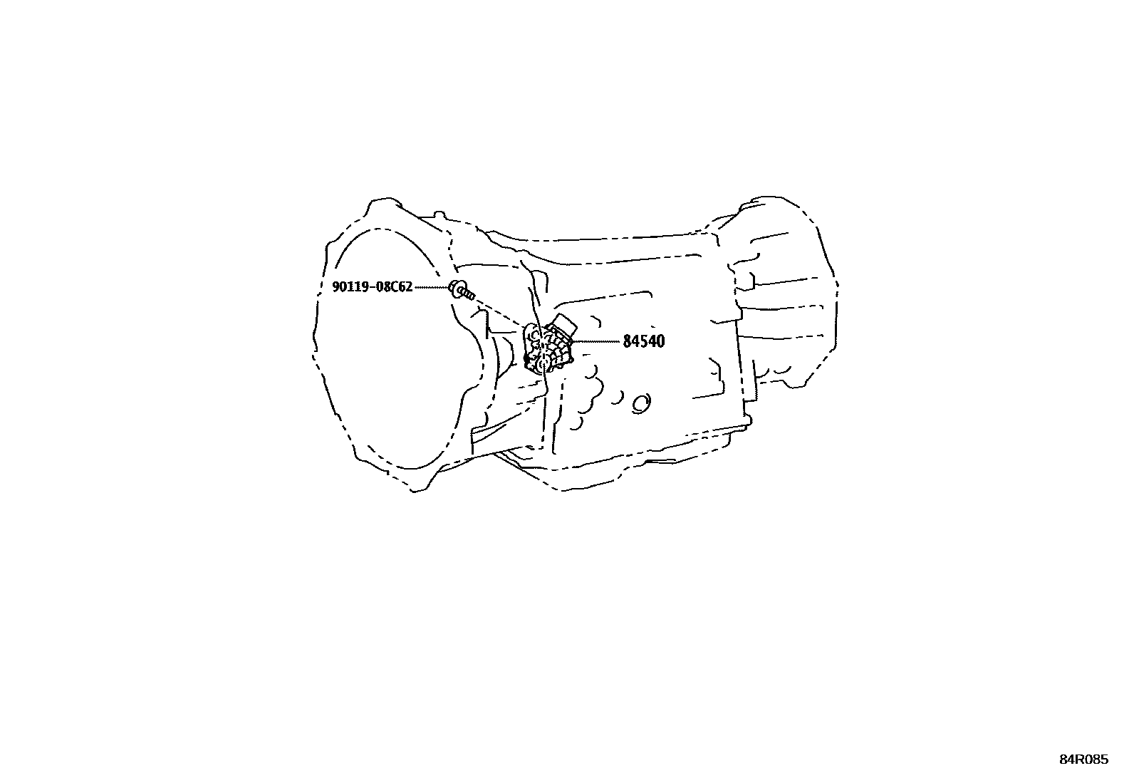 Toyota HILUX 开关和继电器和ECU EPC diagram — 84R085