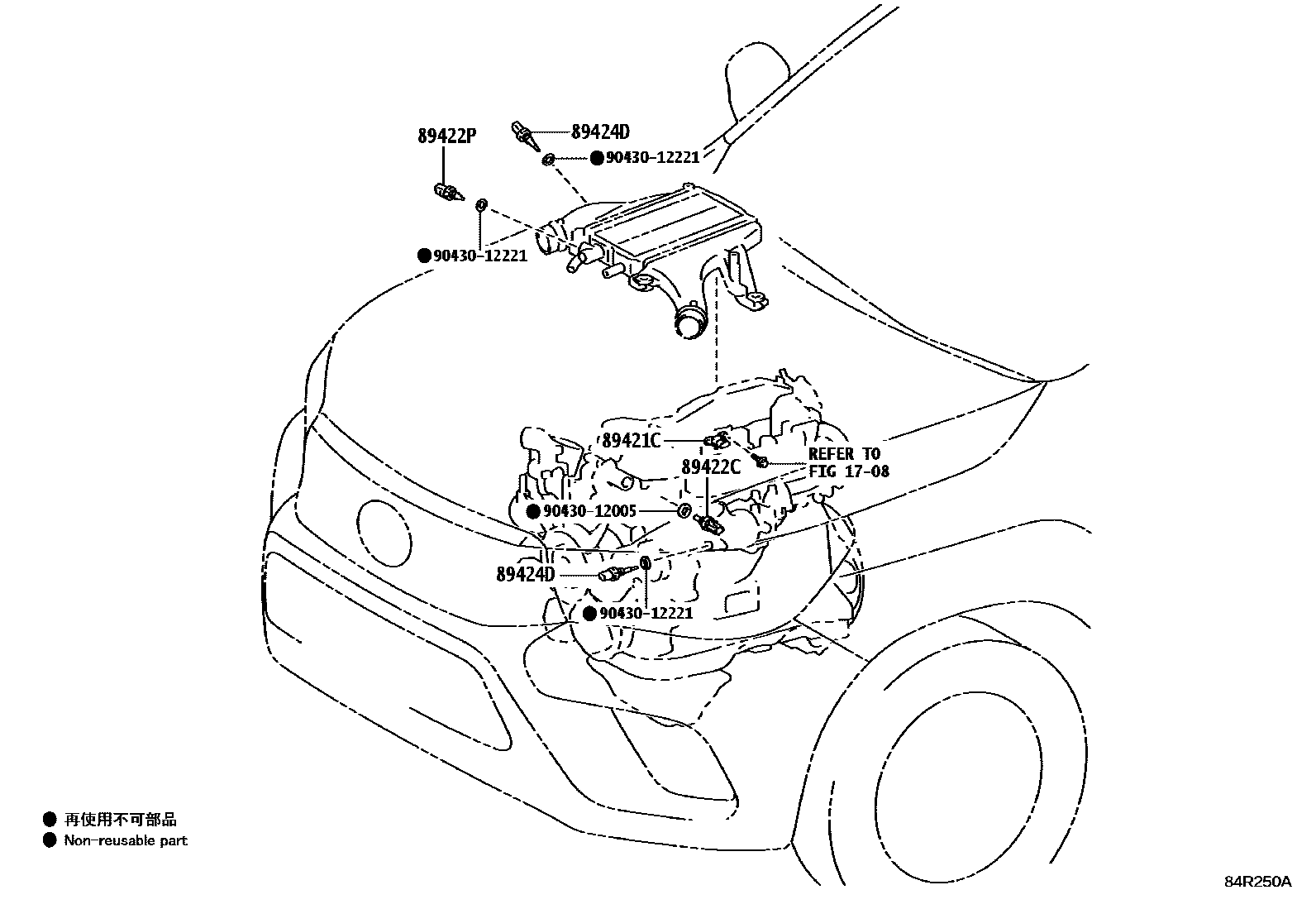Toyota HILUX 电子控制柴油机(ECD) EPC diagram — 84R250A