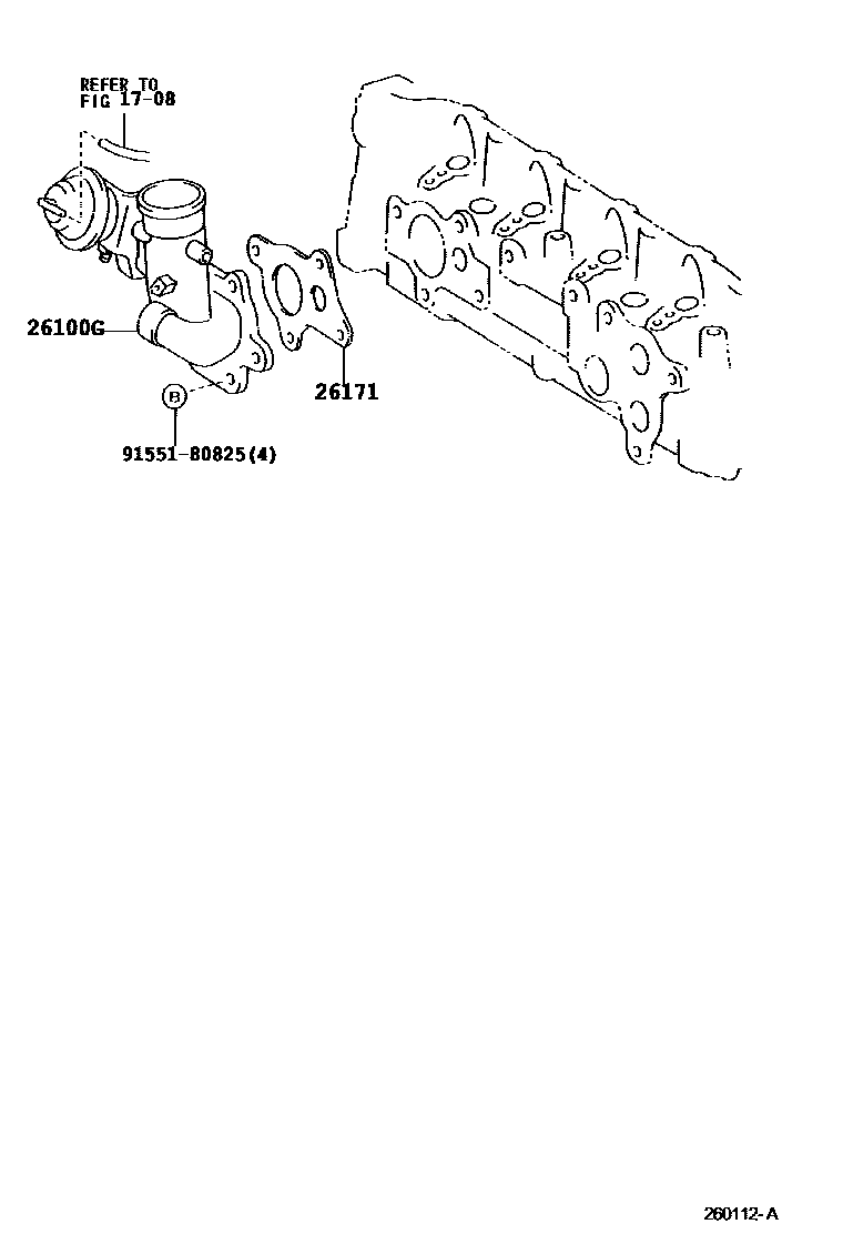 Toyota YARIS 文氏管 EPC diagram — 260112A
