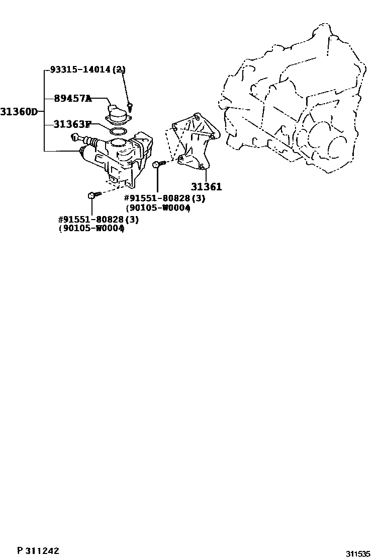 Toyota YARIS FREE TRONIC系统 EPC diagram — 311535