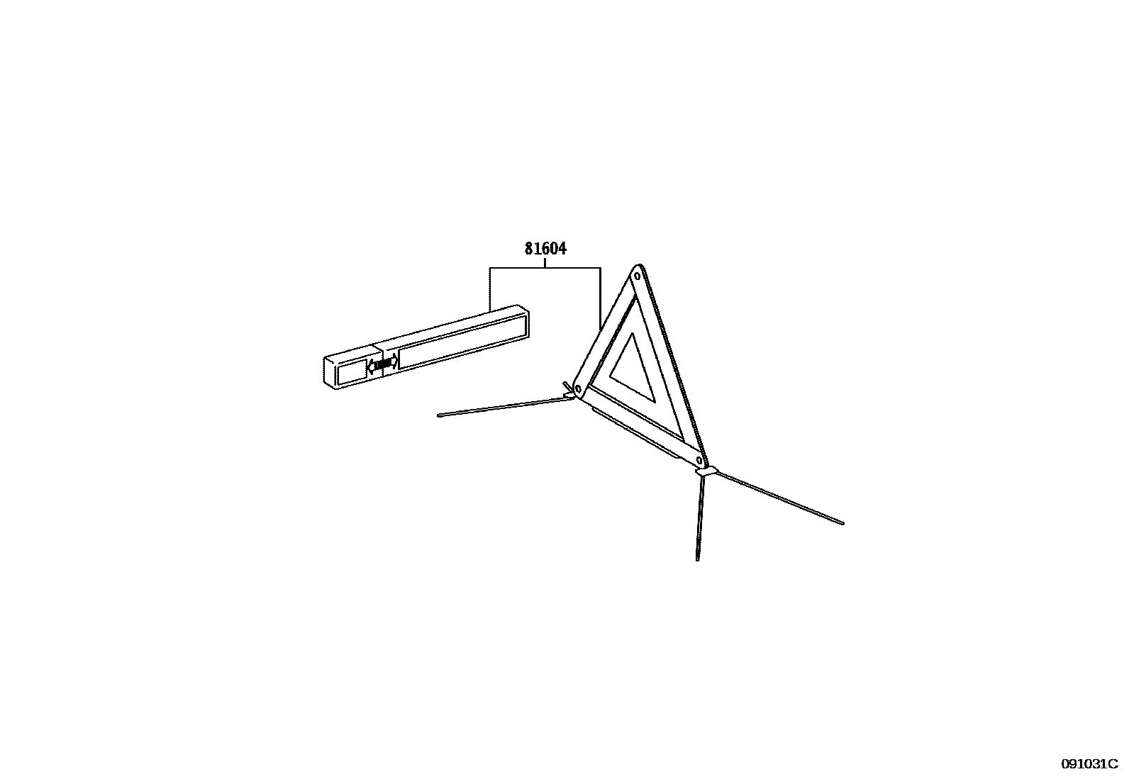 Toyota YARIS Standard Tools EPC diagram — 091031C