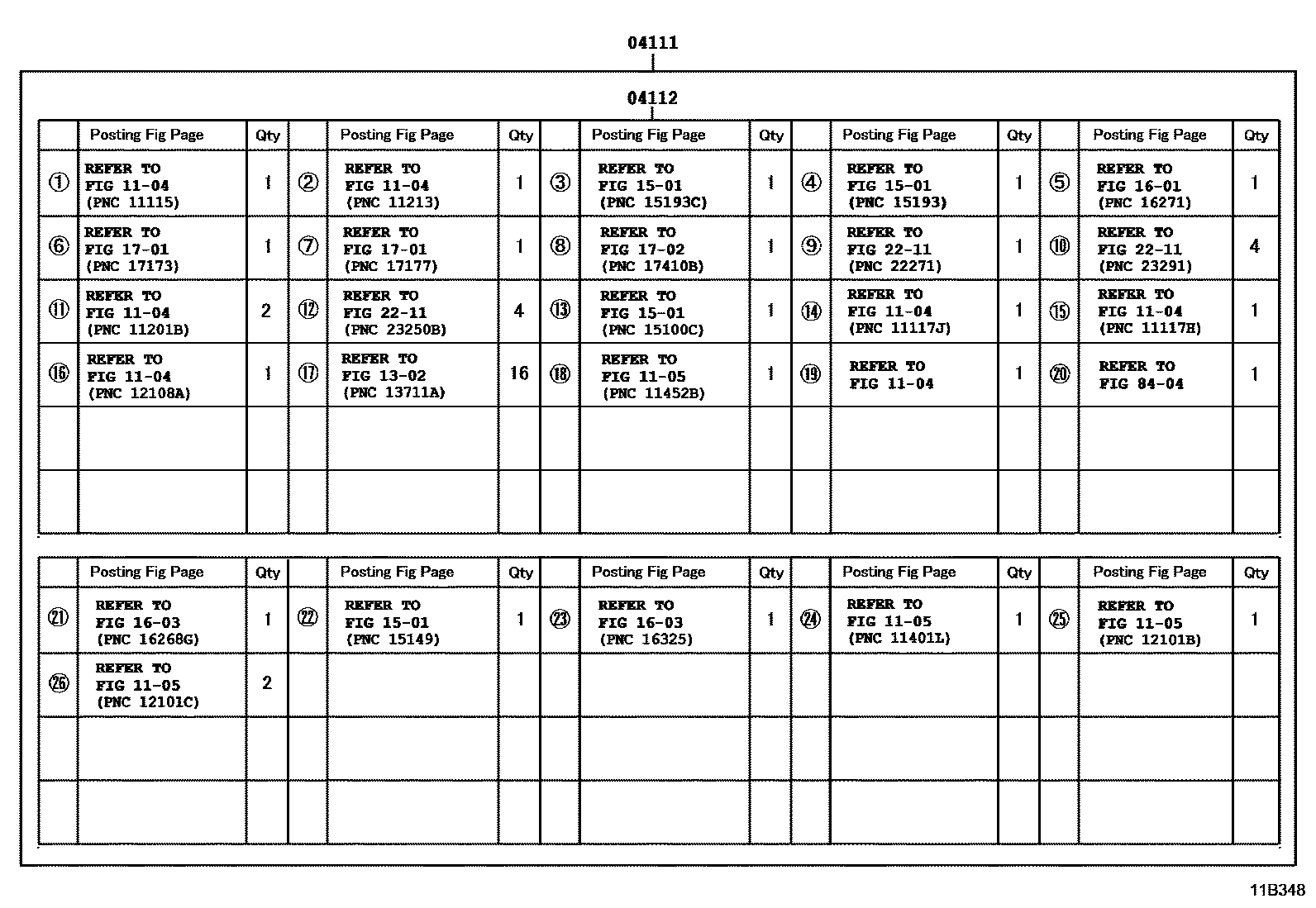 Toyota YARIS Engine Overhaul Gasket Kit EPC diagram — 11B348