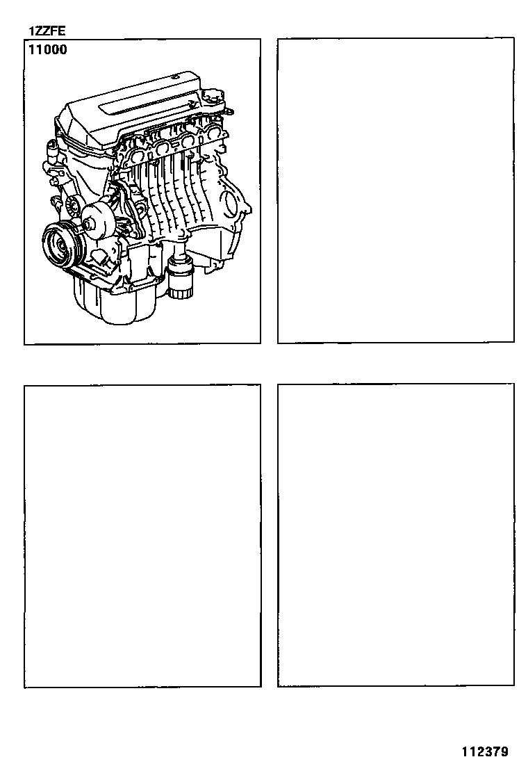 Toyota COROLLA Partial Engine Assembly EPC diagram — 112379