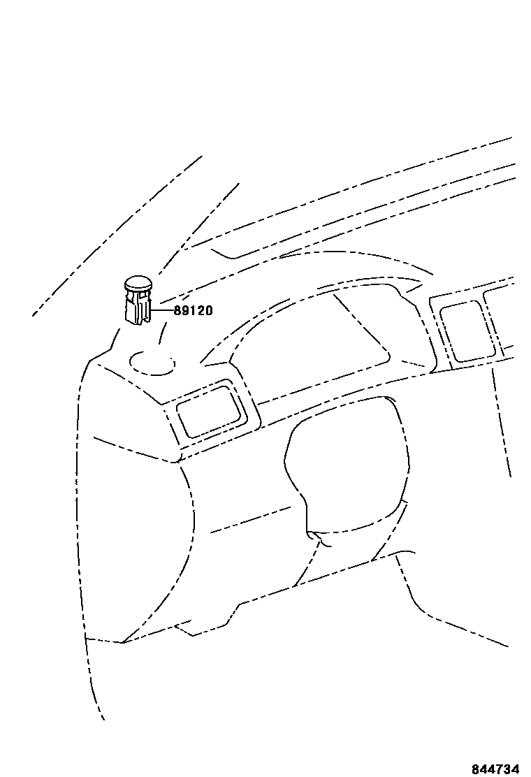 Toyota COROLLA 自动灯控系统(灯控) EPC diagram — 844734