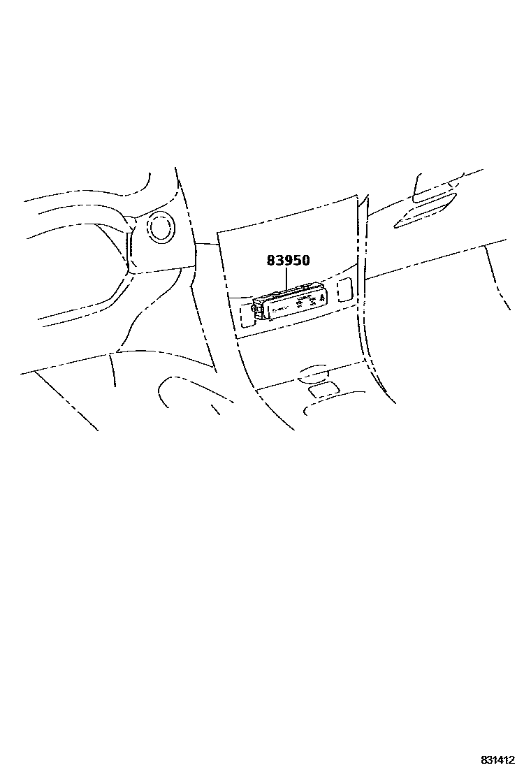 Toyota COROLLA indicator light EPC diagram — 831412