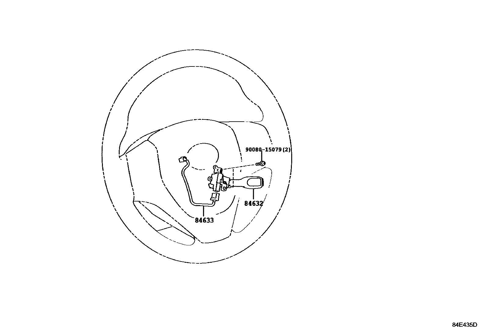 Toyota COROLLA 巡航控制(自动行驶) EPC diagram — 84E435D