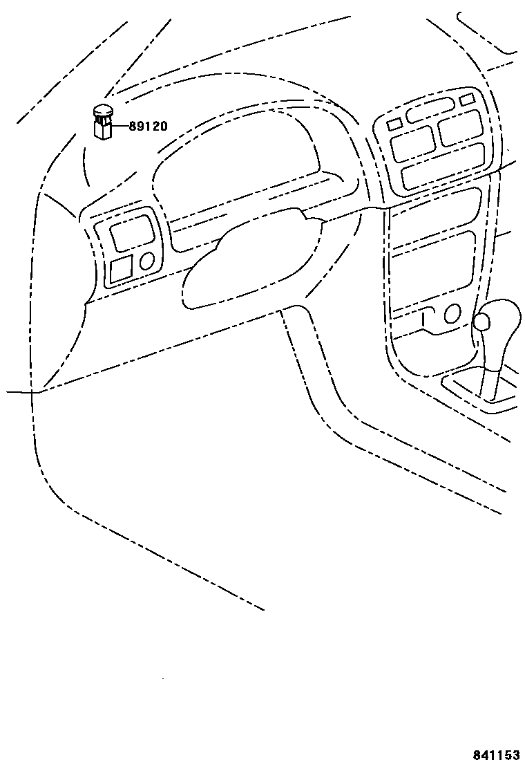 Toyota COROLLA 自动灯控系统(灯控) EPC diagram — 841153