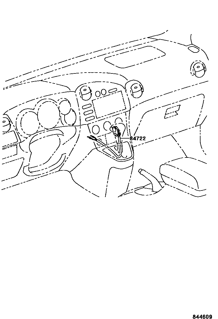 Toyota COROLLA 超速档和电子控制变速器 EPC diagram — 844609