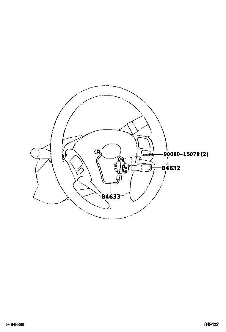 Toyota COROLLA 巡航控制(自动行驶) EPC diagram — 849432