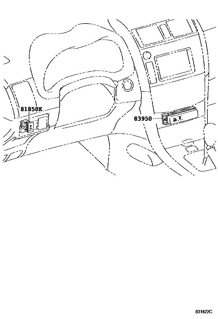 Toyota COROLLA indicator light EPC diagram — 831422C