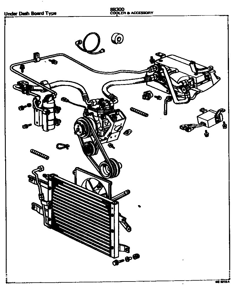 Toyota COROLLA 暖风和空调系统 - 组件 EPC diagram — ME6218A