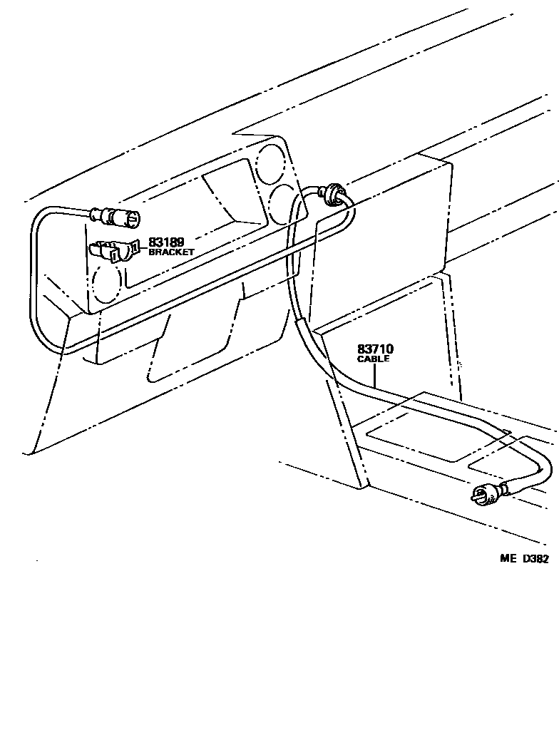 Toyota COROLLA 仪表 EPC diagram — MED382