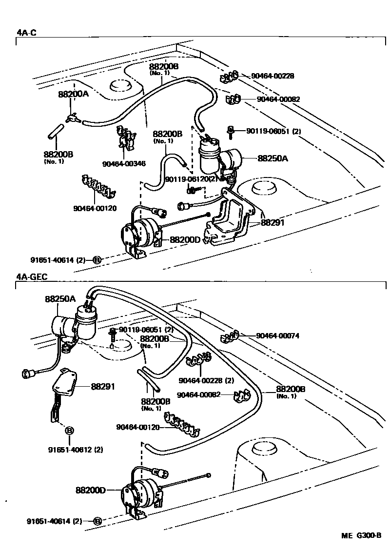 Toyota COROLLA 巡航控制(自动行驶) EPC diagram — MEG300B