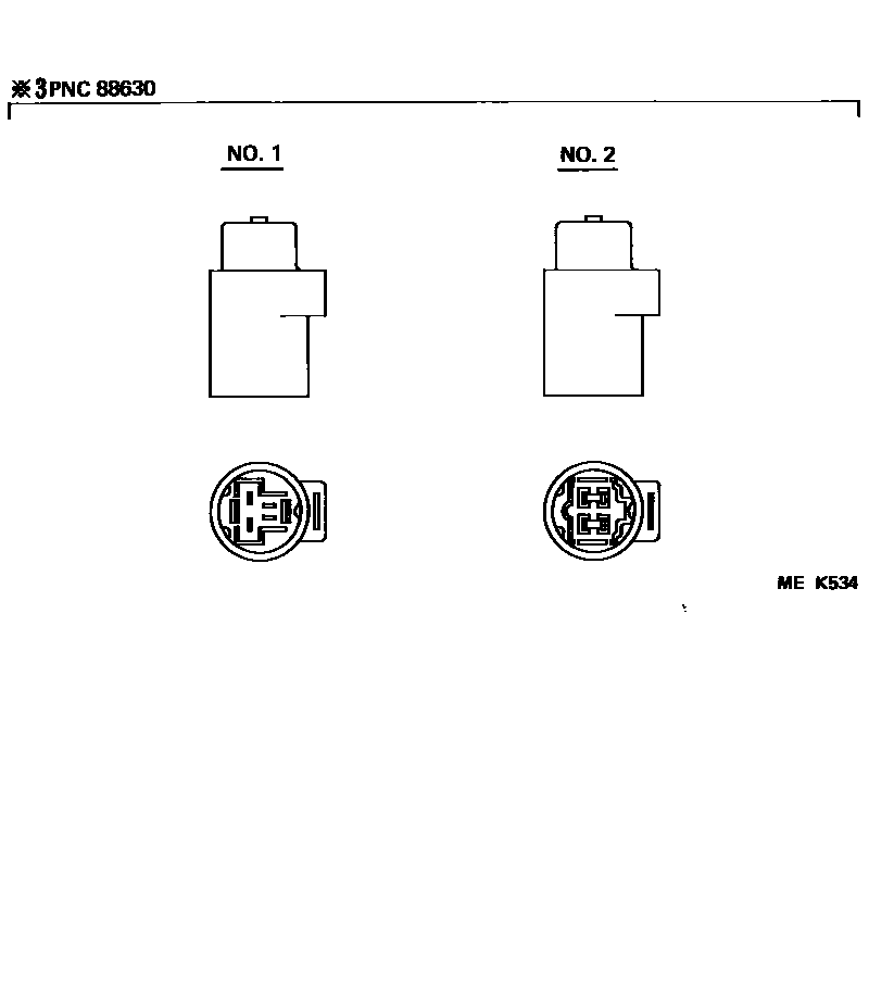 Toyota COROLLA 暖风和空调系统 - 冷却器组件 EPC diagram — MEK534