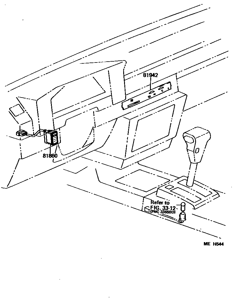 Toyota COROLLA indicator light EPC diagram — MEH544