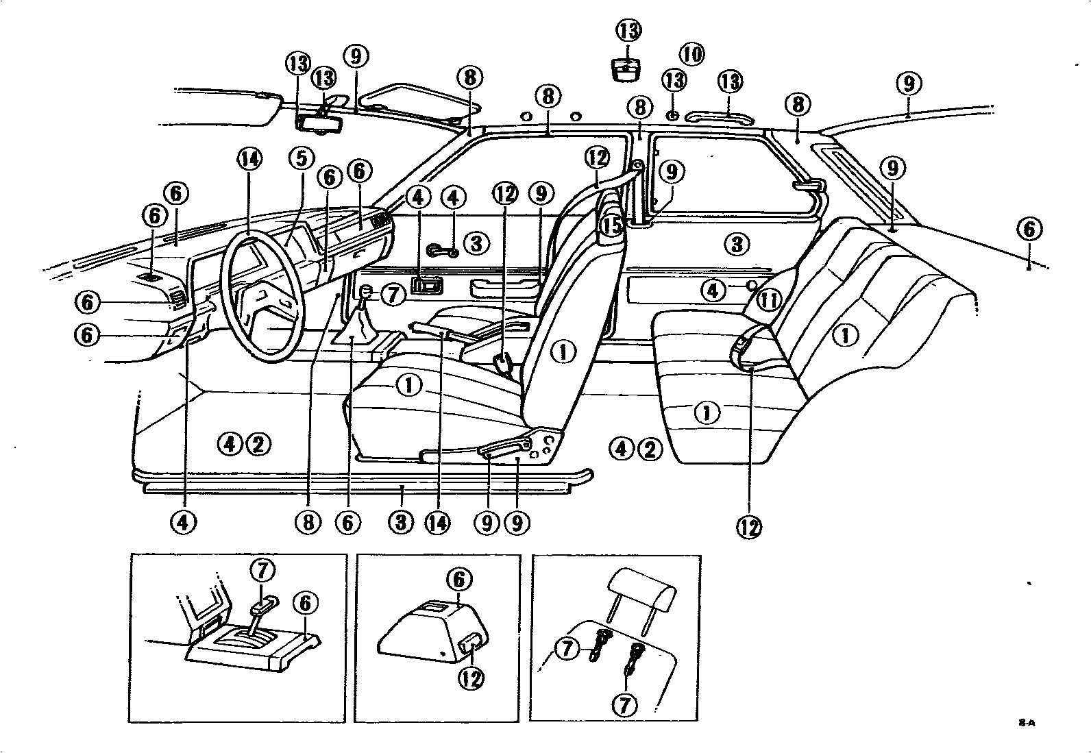 Toyota COROLLA 颜色判定表 EPC diagram — 790208