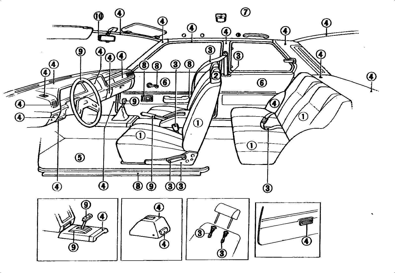 Toyota COROLLA 颜色判定表 EPC diagram — 790212