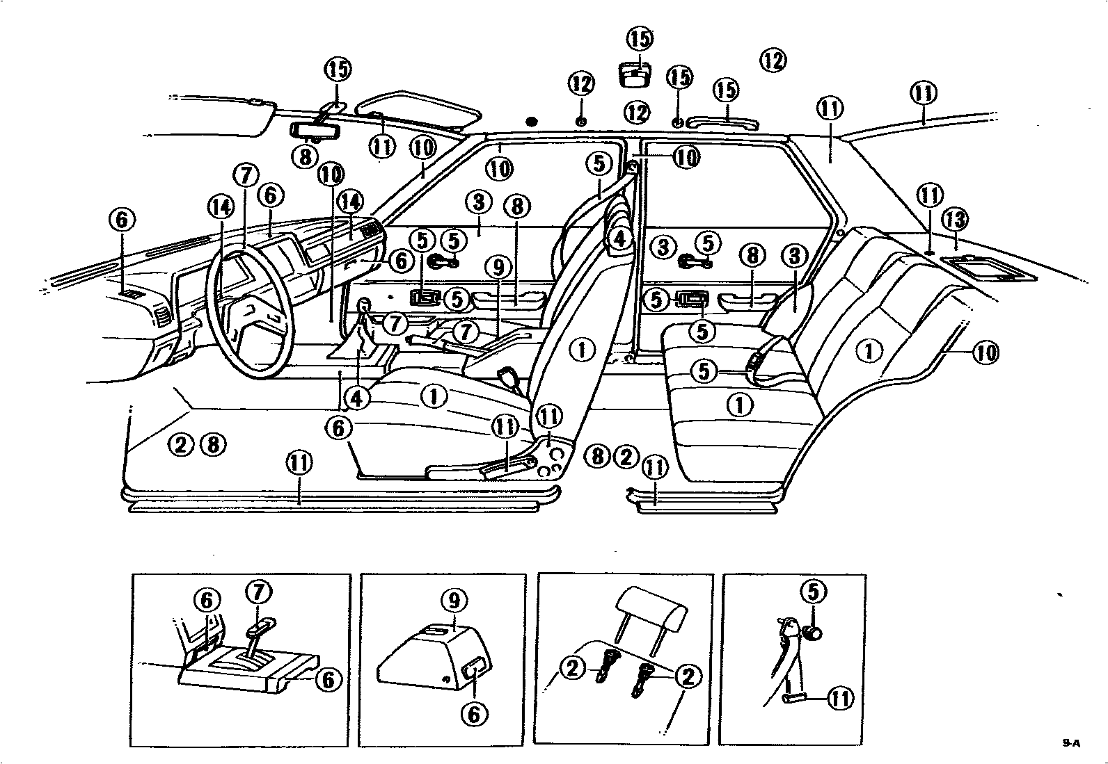 Toyota COROLLA 颜色判定表 EPC diagram — 790214