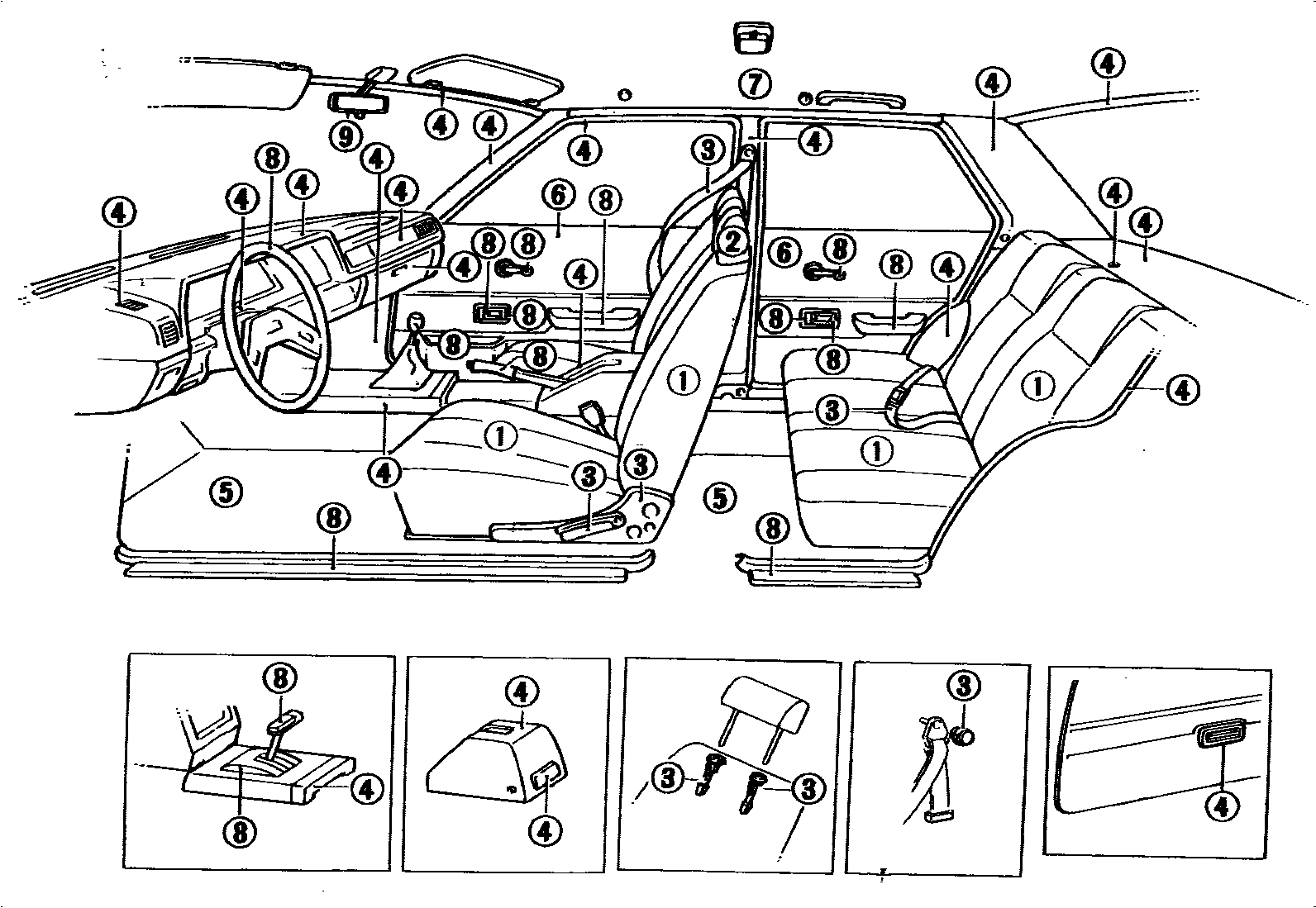 Toyota COROLLA 颜色判定表 EPC diagram — 790218