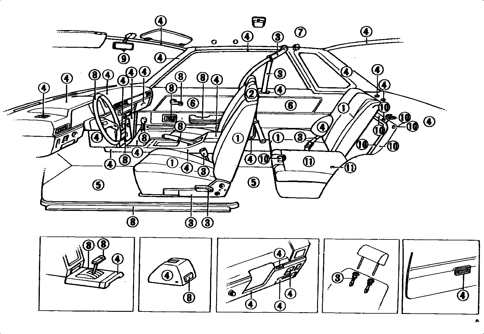 Toyota COROLLA 颜色判定表 EPC diagram — 790222