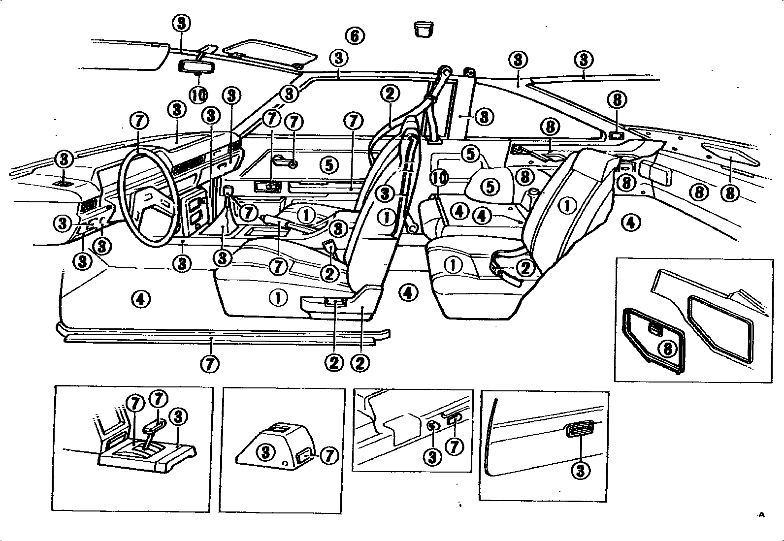 Toyota COROLLA 颜色判定表 EPC diagram — 790229