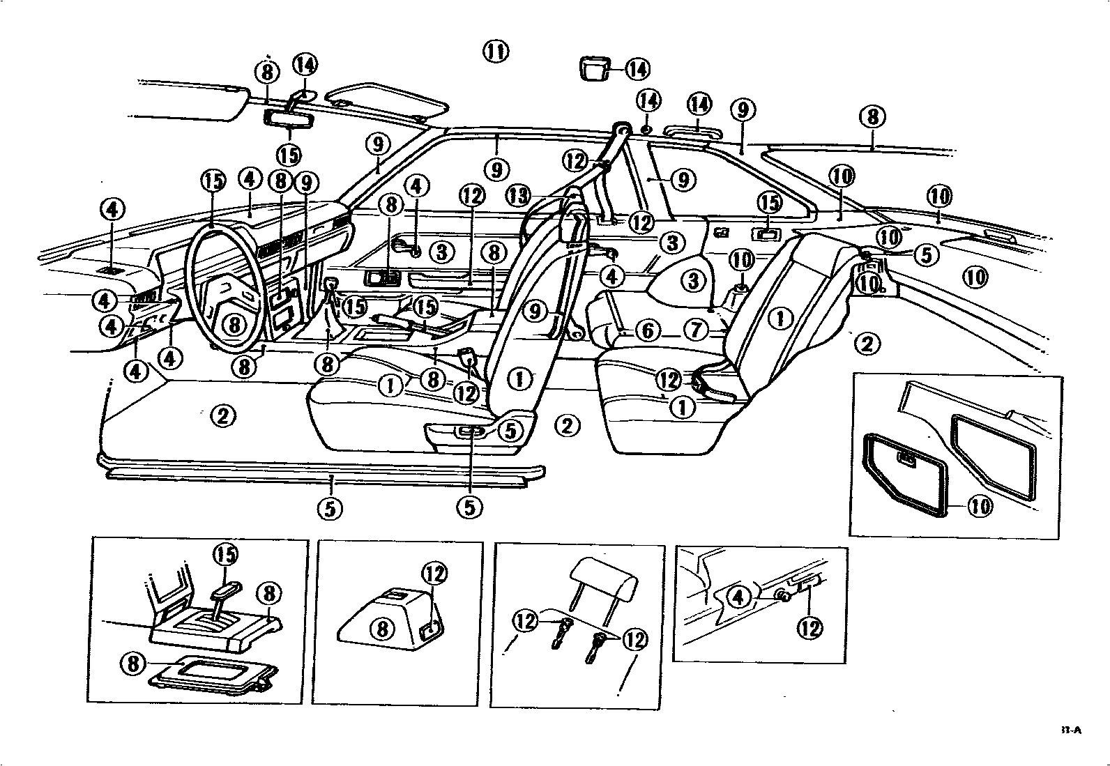 Toyota COROLLA 颜色判定表 EPC diagram — 790232