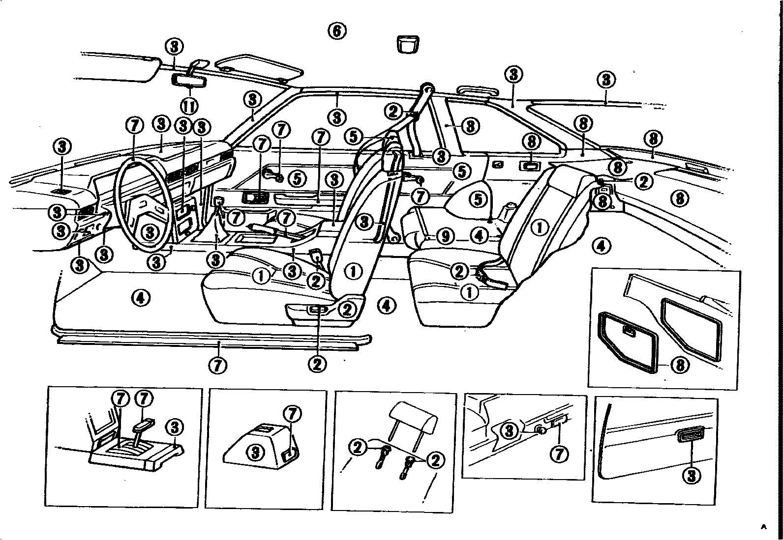 Toyota COROLLA 颜色判定表 EPC diagram — 790236