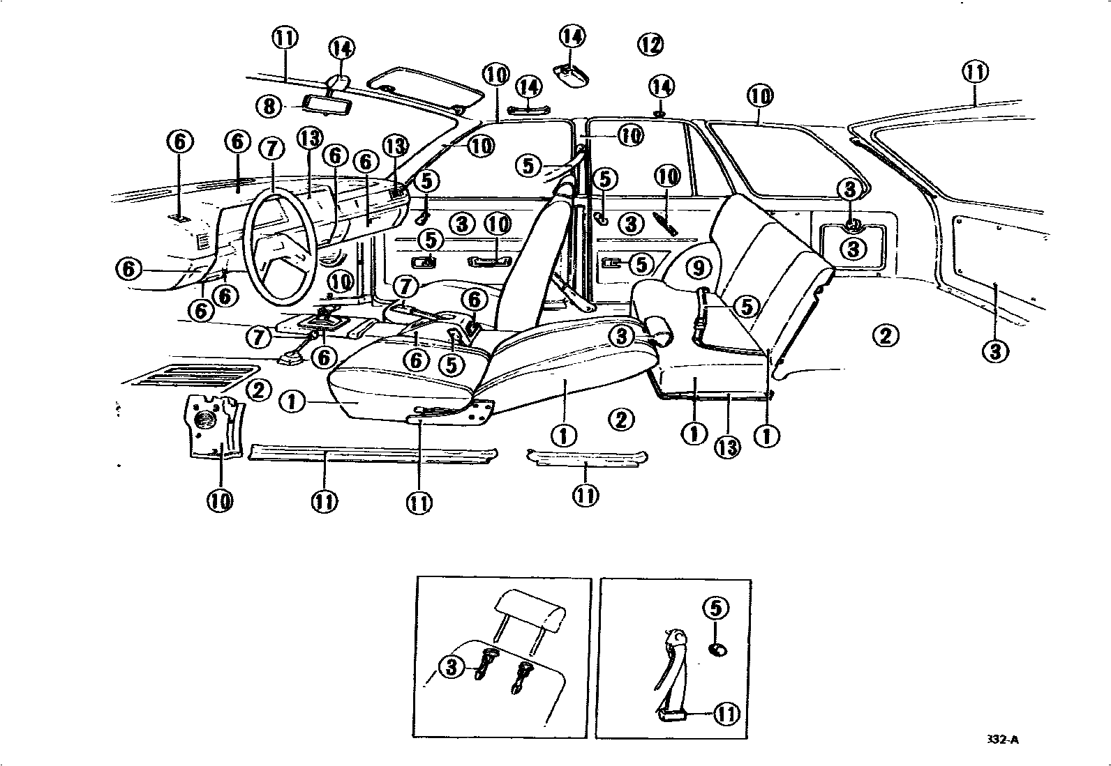 Toyota COROLLA 颜色判定表 EPC diagram — 790239