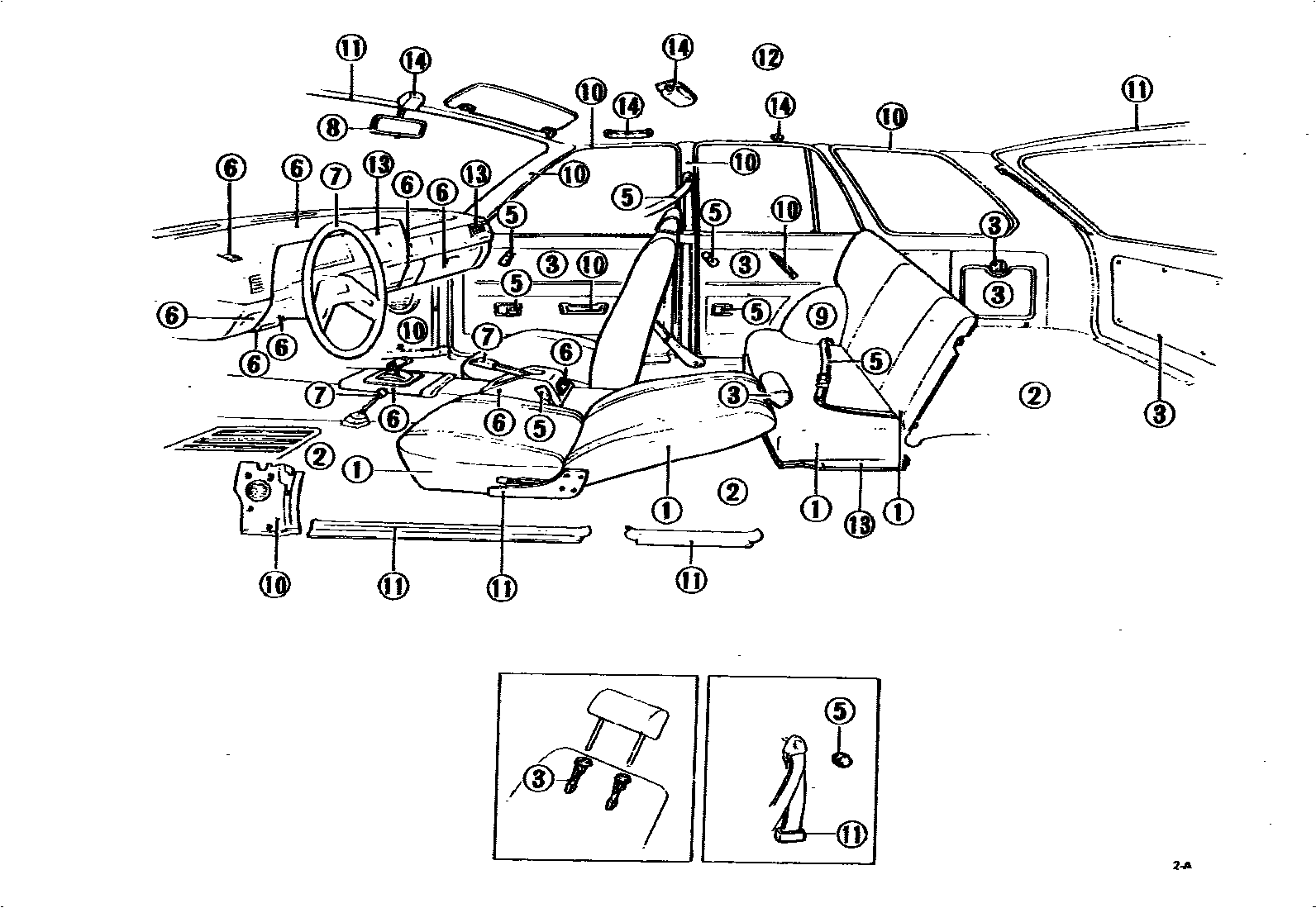 Toyota COROLLA 颜色判定表 EPC diagram — 790241