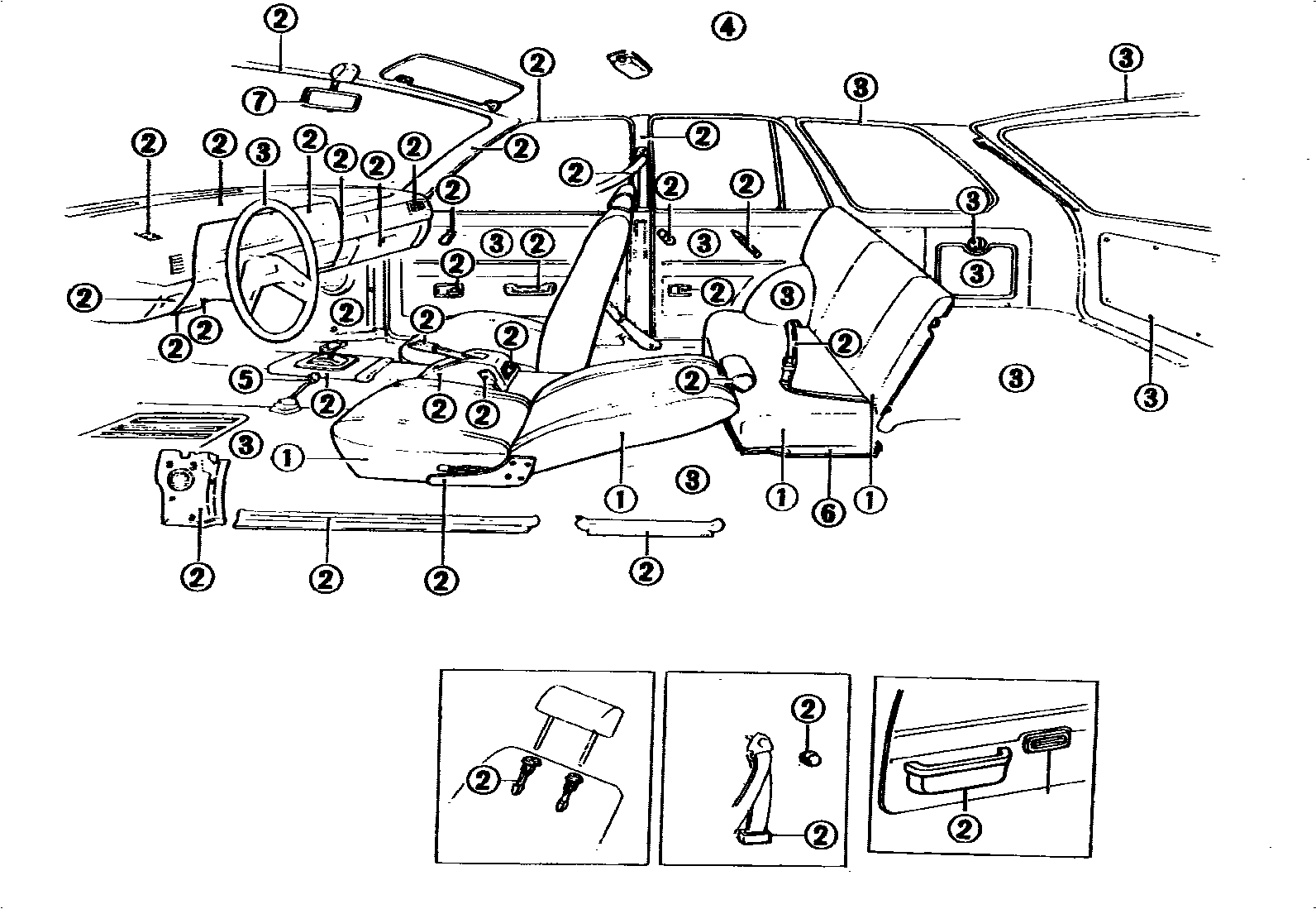 Toyota COROLLA 颜色判定表 EPC diagram — 790243