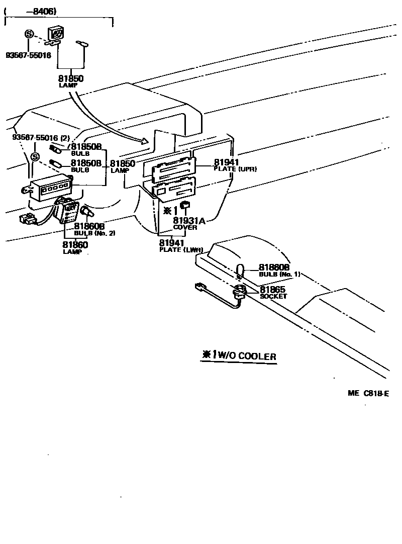 Toyota CAMRY indicator light EPC diagram — MEC818E