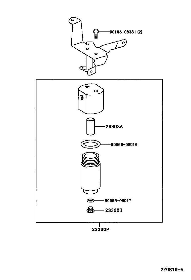 Toyota CAMRY 燃油喷射系统 EPC diagram — 220819A
