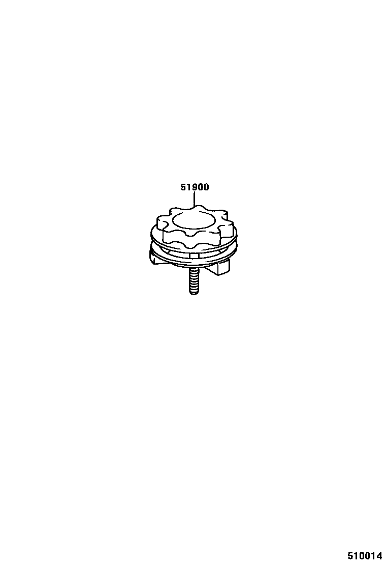Toyota CAMRY Spare tire rack EPC diagram — 510014