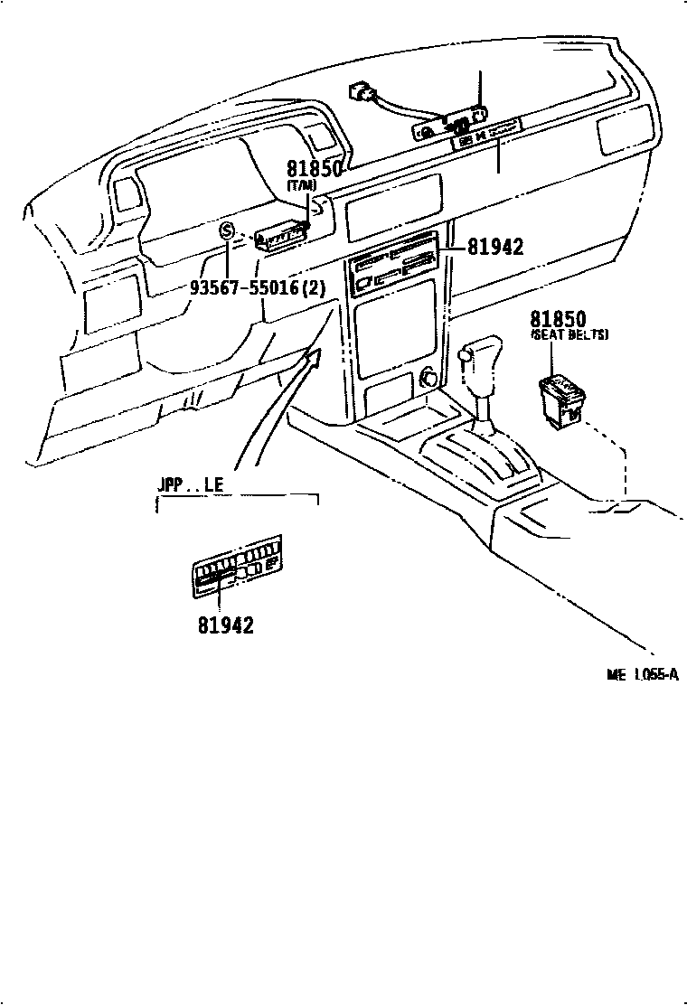 Toyota CAMRY indicator light EPC diagram — 831585