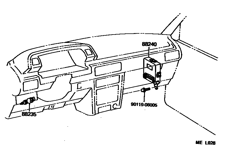 Toyota CAMRY 巡航控制(自动行驶) EPC diagram — MEL028