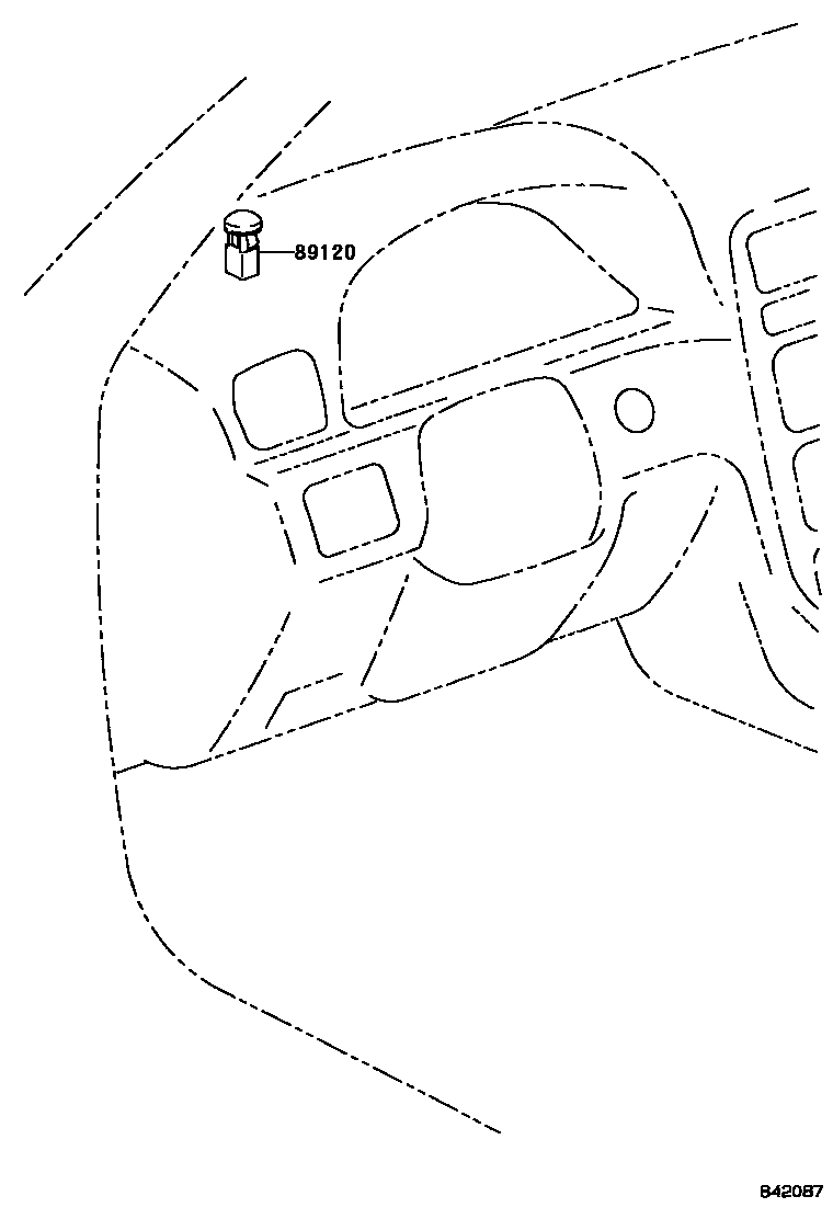 Toyota CAMRY 自动灯控系统(灯控) EPC diagram — 842087