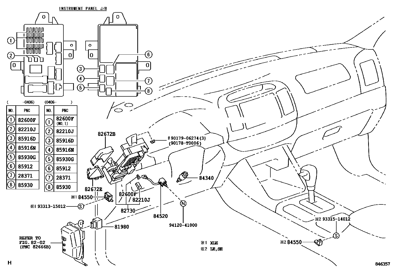 Toyota CAMRY 开关和继电器和ECU EPC diagram — 846357
