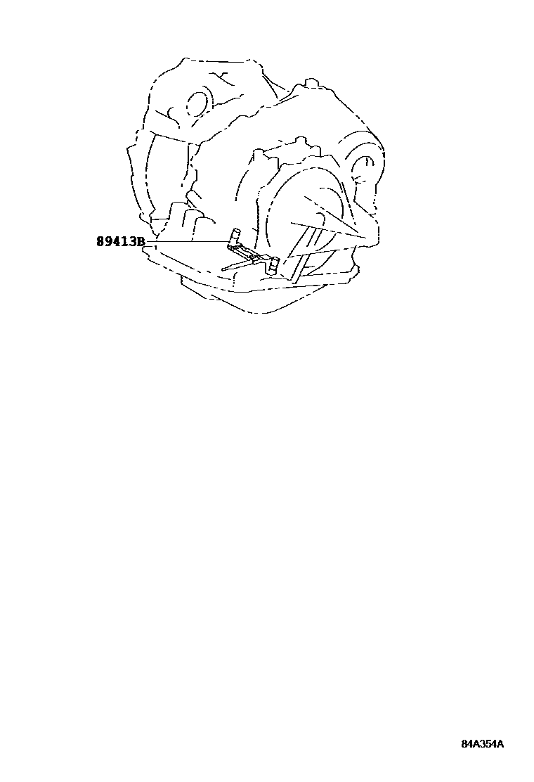 Toyota CAMRY 超速档和电子控制变速器 EPC diagram — 84A354A