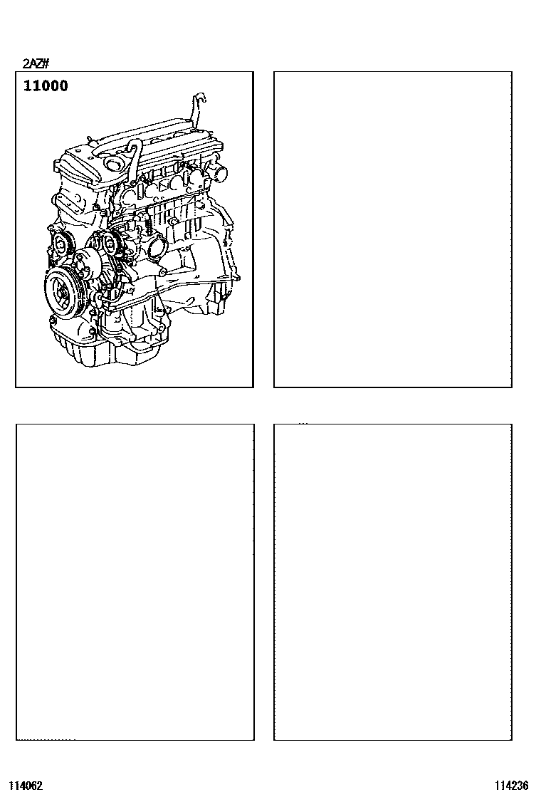 Toyota CAMRY Partial Engine Assembly EPC diagram — 114236