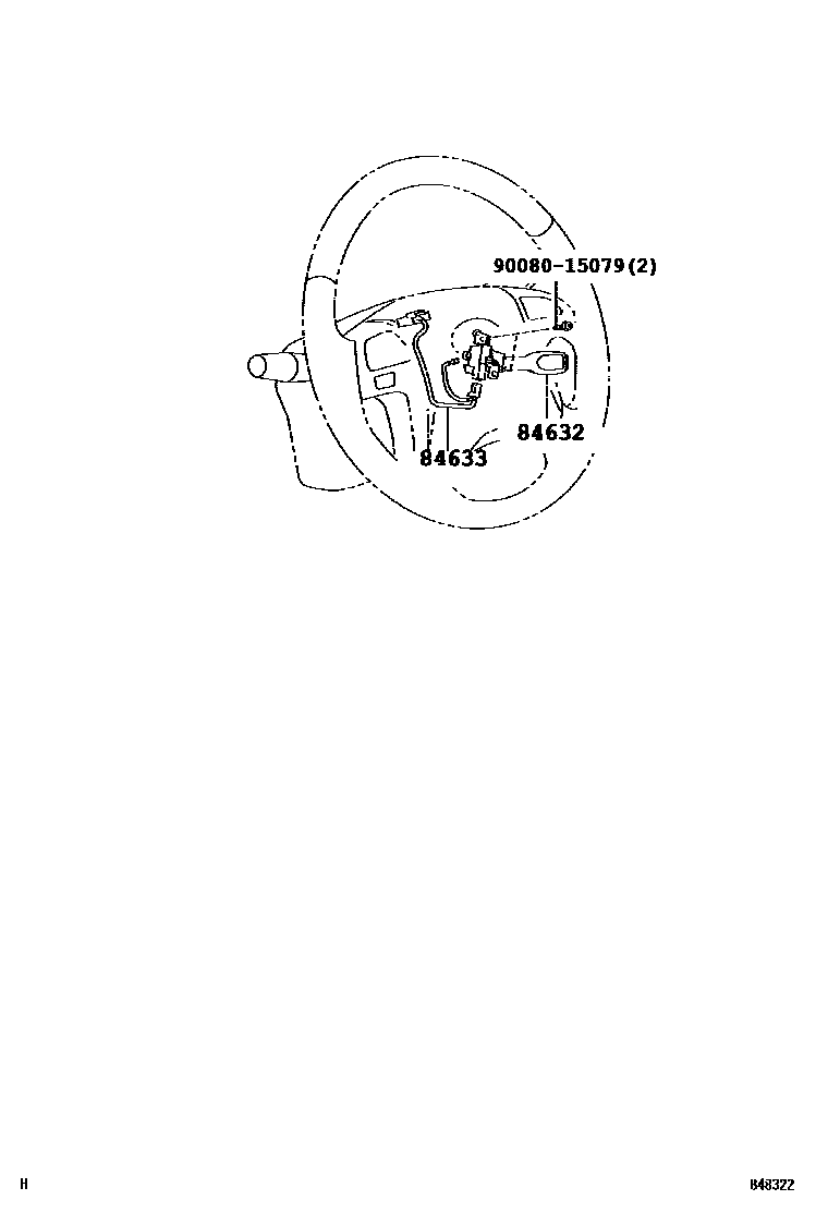 Toyota CAMRY 巡航控制(自动行驶) EPC diagram — 848322