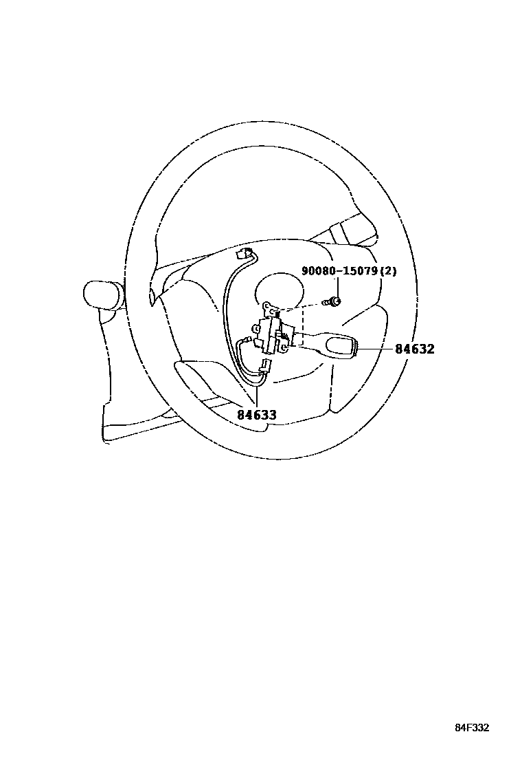 Toyota CAMRY 巡航控制(自动行驶) EPC diagram — 84F332