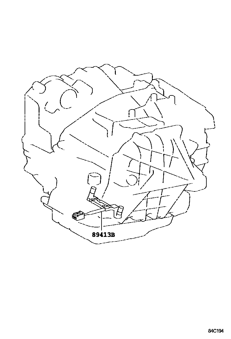 Toyota CAMRY 超速档和电子控制变速器 EPC diagram — 84C194