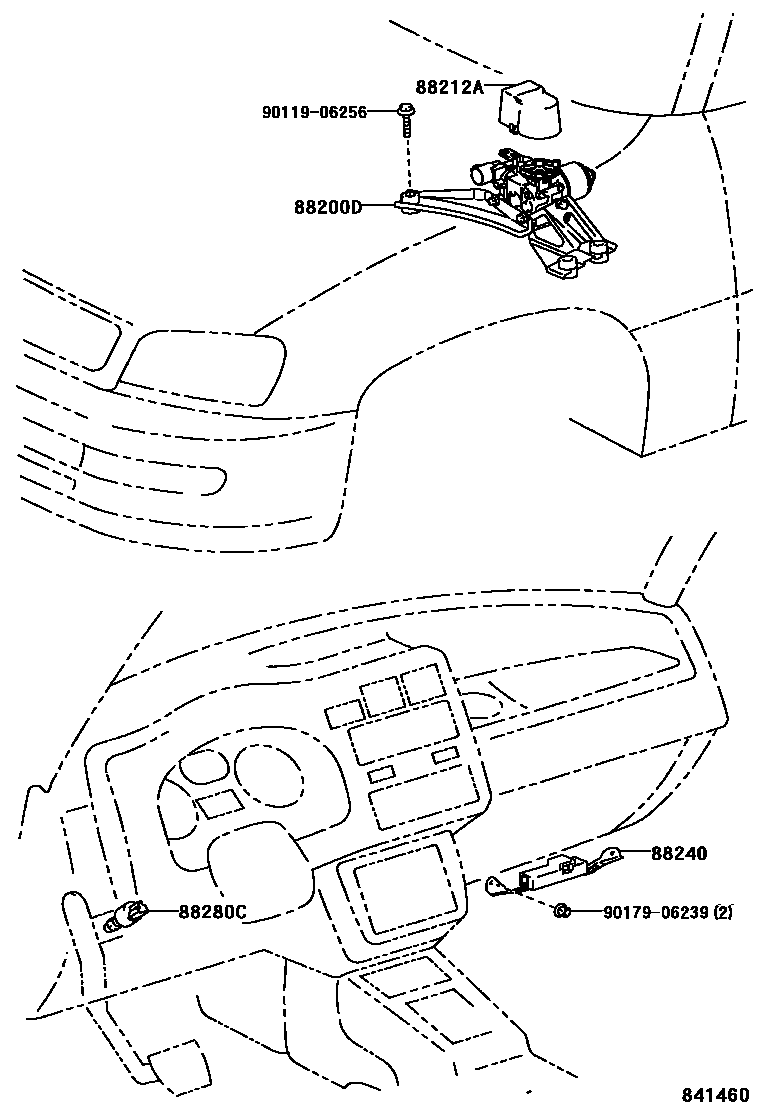 Toyota RAV4 巡航控制(自动行驶) EPC diagram — 841460
