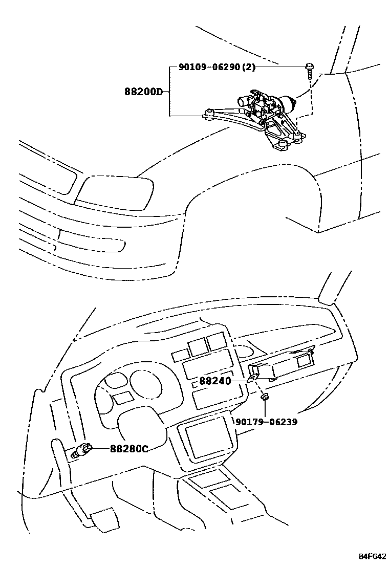 Toyota RAV4 巡航控制(自动行驶) EPC diagram — 84F642