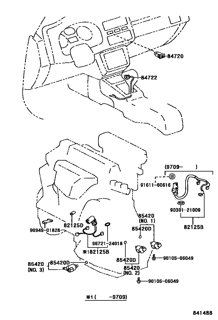 Toyota RAV4 超速档和电子控制变速器 EPC diagram — 841488