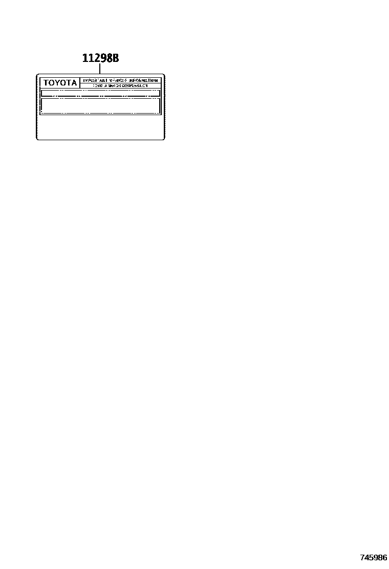 Toyota RAV4 warning nameplate EPC diagram — 745986