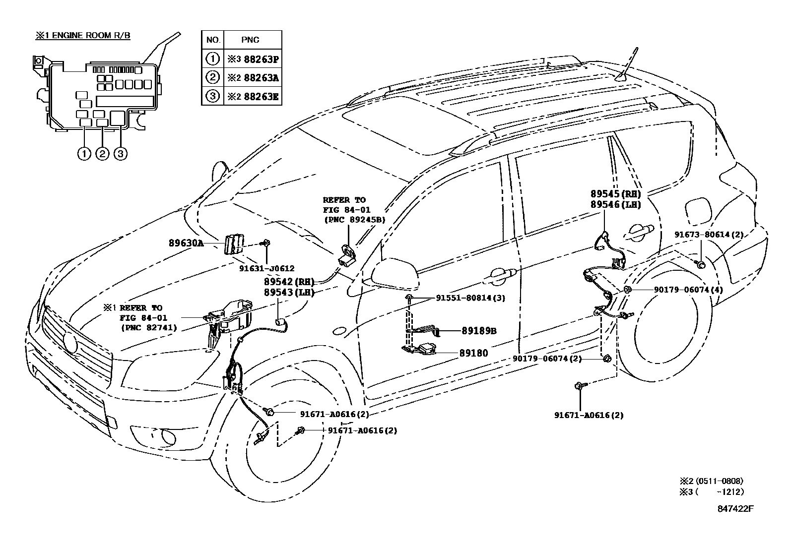 Toyota RAV4 ABS 和 VSC EPC diagram — 847422F
