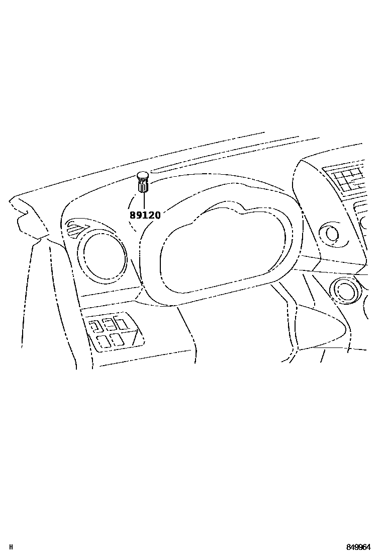 Toyota RAV4 自动灯控系统(灯控) EPC diagram — 849964