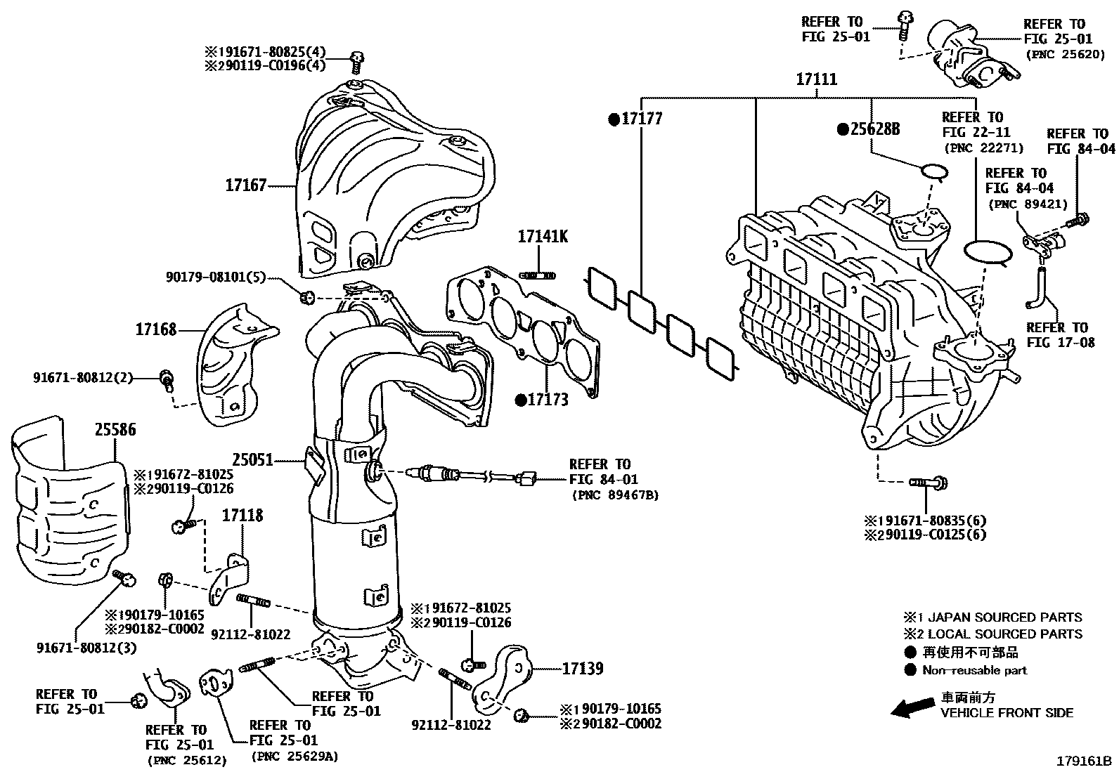 Toyota RAV4 Manifold EPC diagram — 179161B