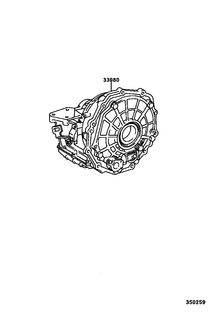 Toyota RAV4 传动桥或变速器总成和衬垫组件(ATM) EPC diagram — 350259